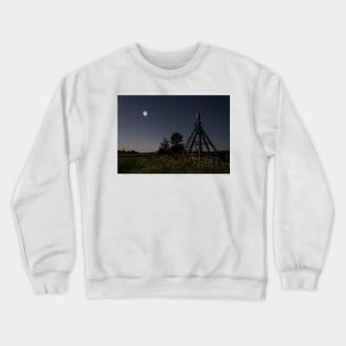 Moonlit Irrigation Tower Crewneck Sweatshirt